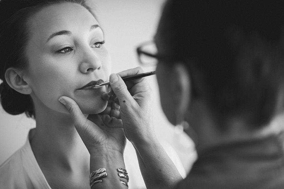 Two photos: smiling couple, man in blue suit, woman in white dress, embracing. Outdoors.