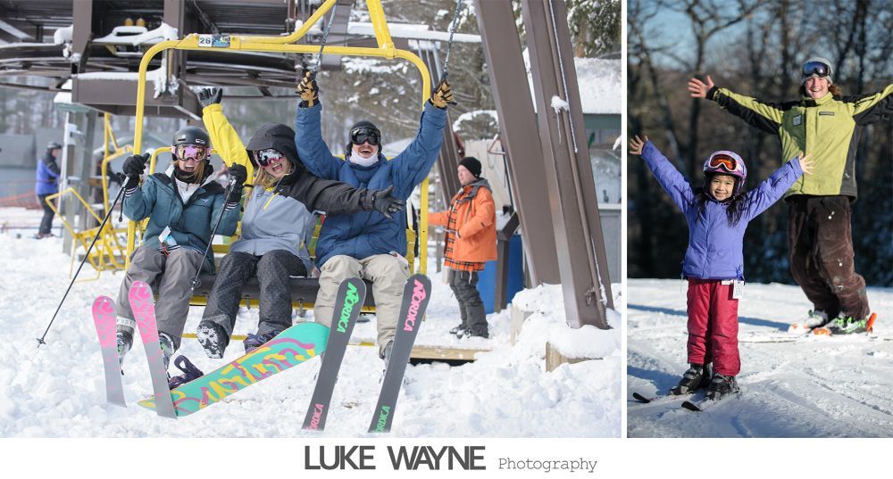 Wedding triptych: Bride and groom with purple accents, posing on a city street and doorway, smiling.