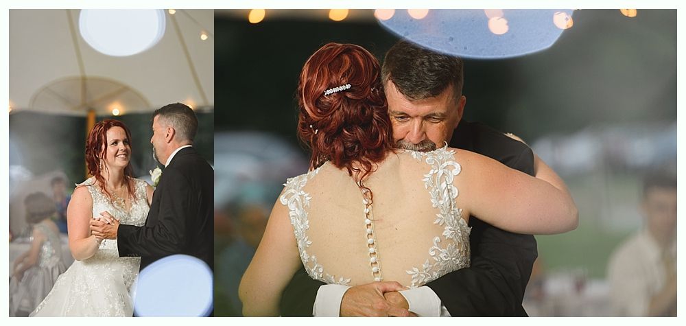 Diamond engagement ring on yellow flower in tall grass.