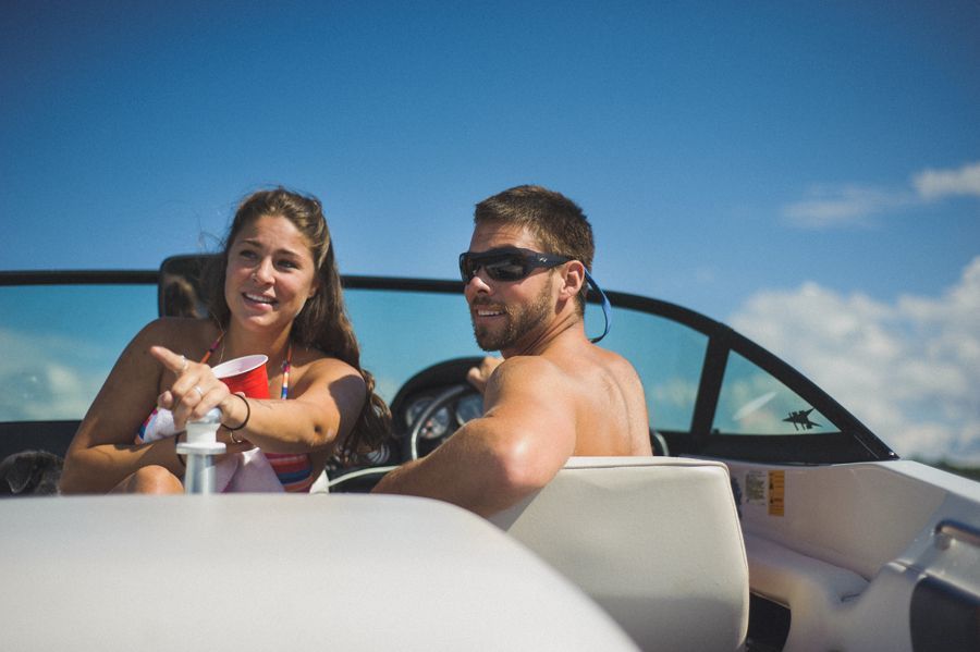 Wedding rings on a leaf, yellow shoes on stairs, and a dress hanging from a tree.