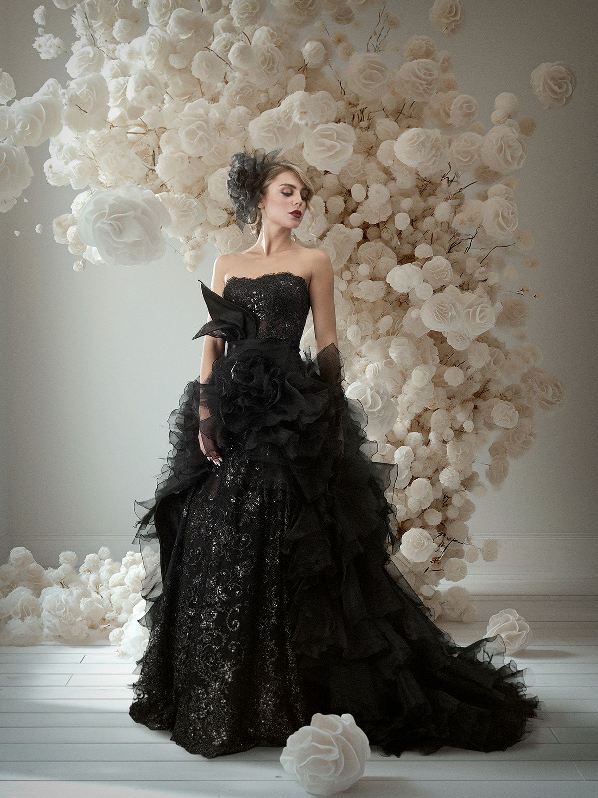 sposa modello Chinesnsis Barbara Beltrame Atelier Gioia Fiumicino Roma