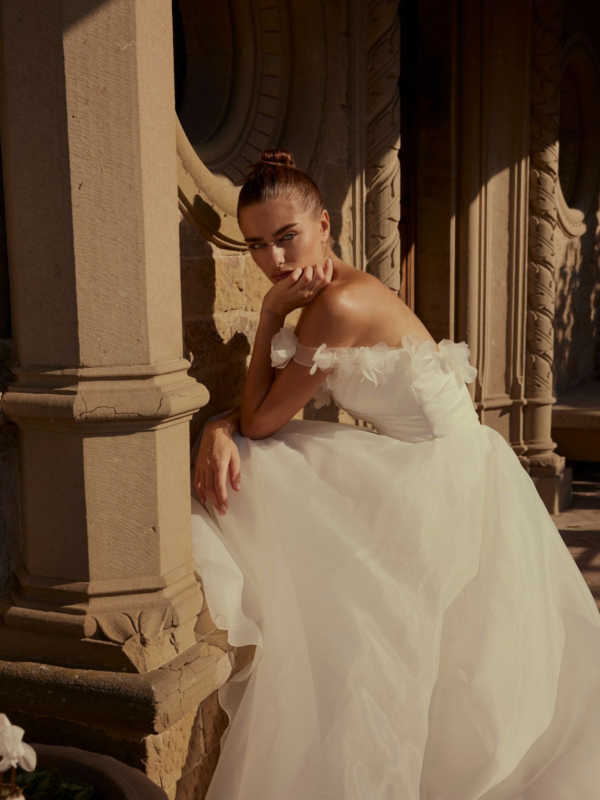 Abito da sposa modello Dempsey Modeca Atelier Gioia Fiumicino Roma