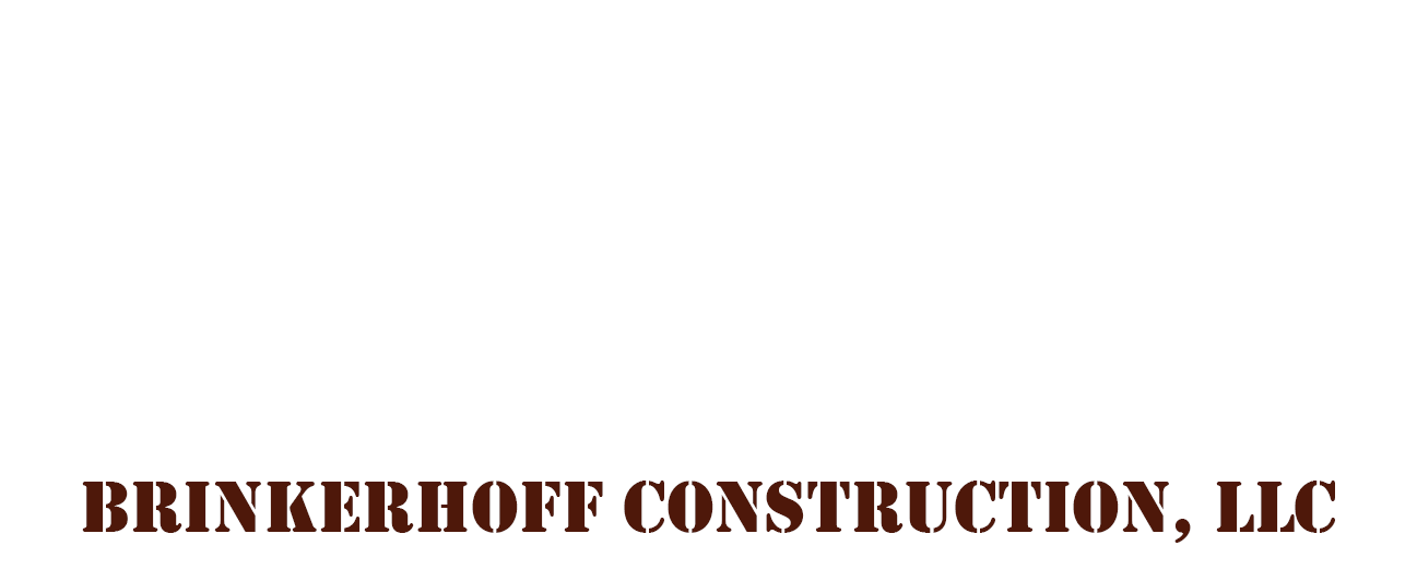 A logo for brinkerhoff construction , llc on a white background.