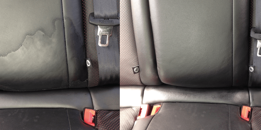 Before and after image of a cracked windscreen