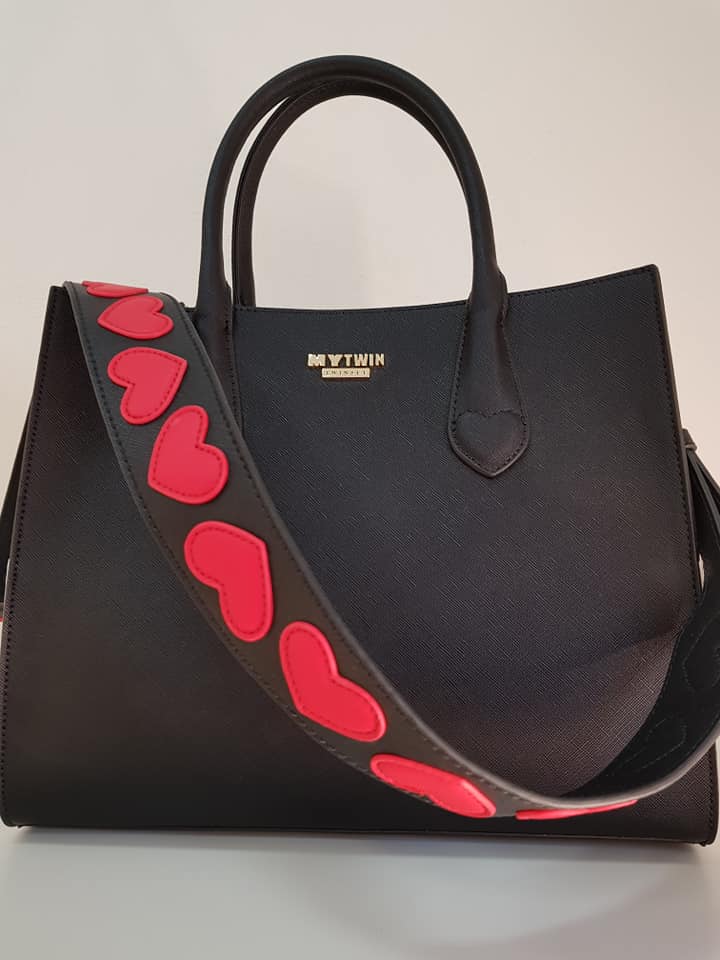 Borsa in pelle con tracolla Moschino