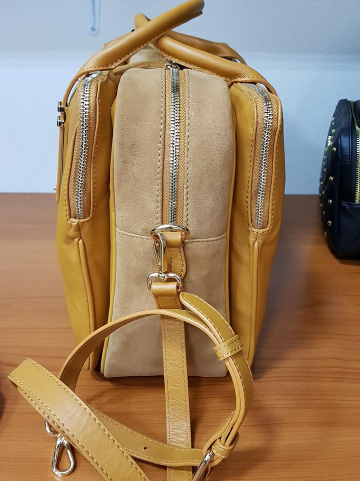 Borsa in pelle marrone