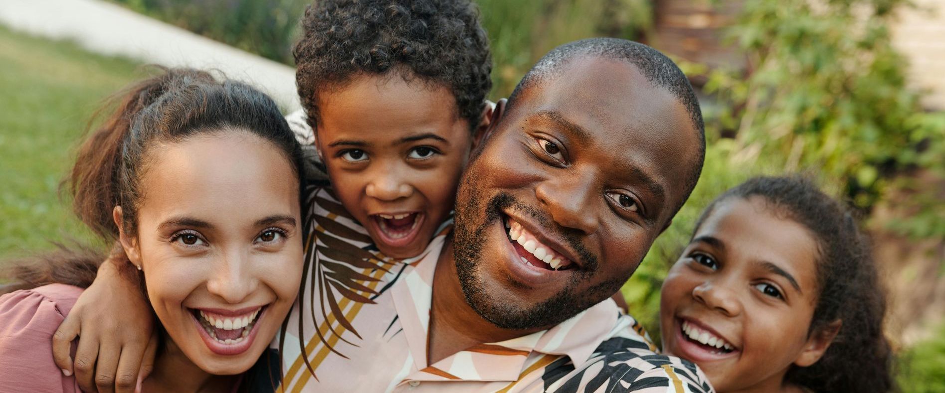 Family smiling 