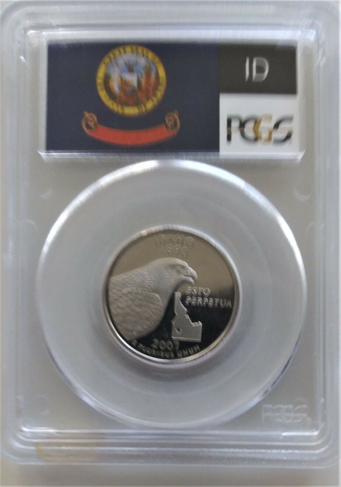 2007-S PR69DCAM Idaho Washington Quarter graded by PCGS