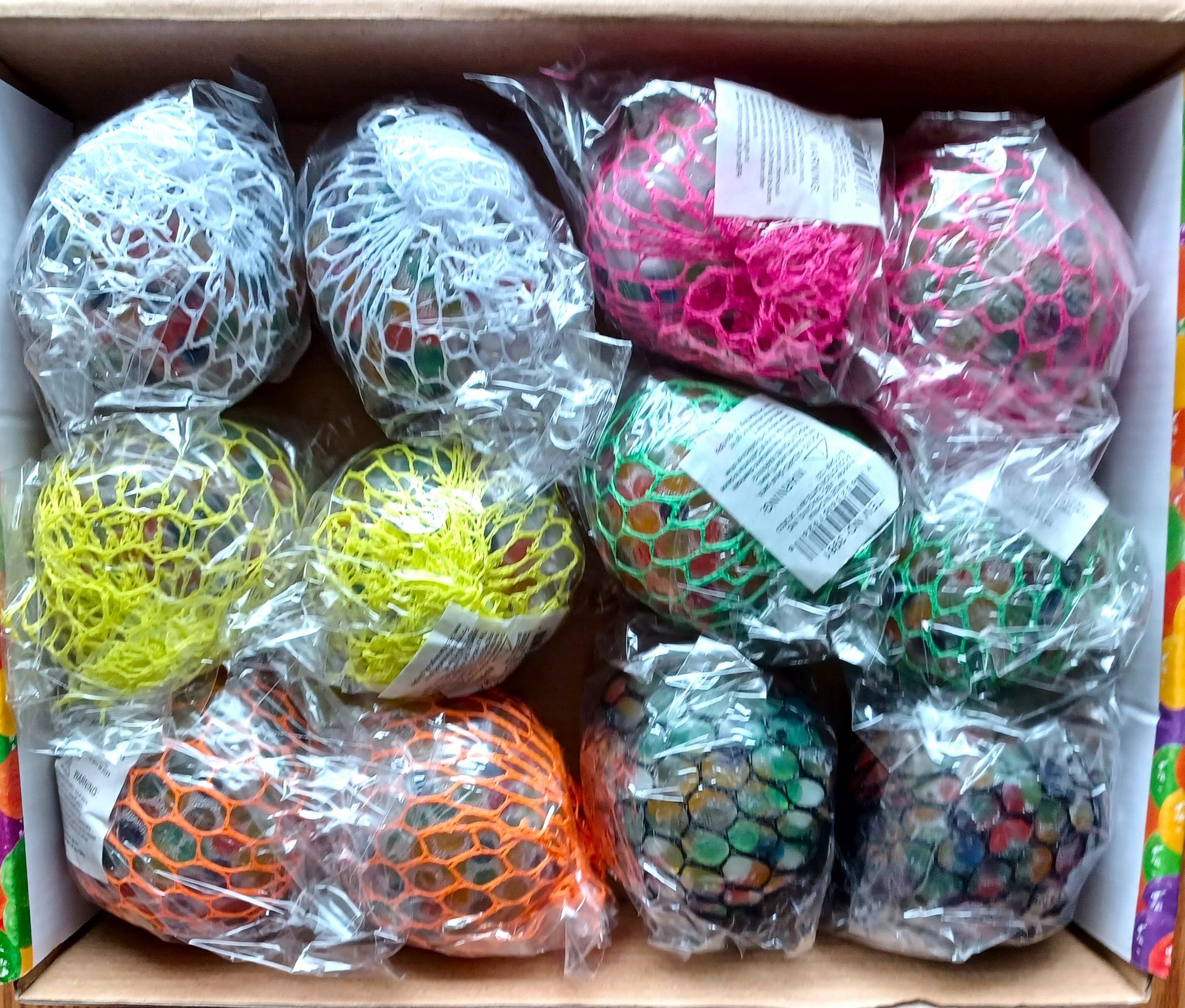 Crazy Squib Ball, 12 Balls in a Box. Each ball is for Stress Relief or just FUN. For ages 3+