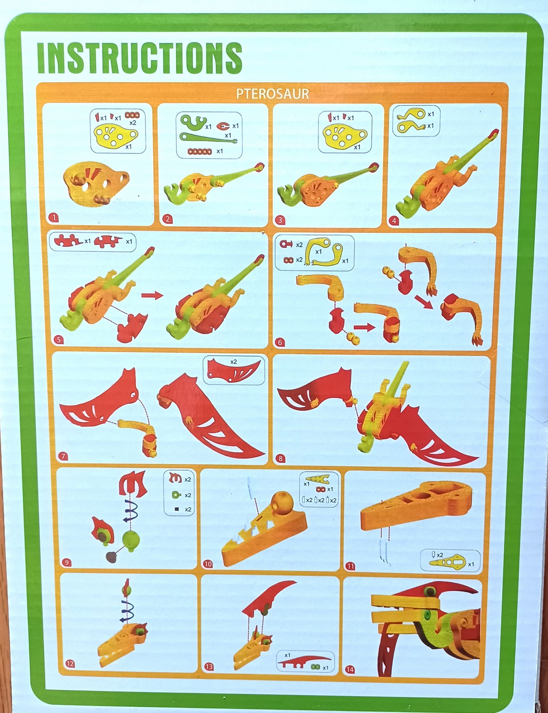 Sen Yan Toys Pterosauria 3D Blocks for Ages 3+ jimjo6 ji