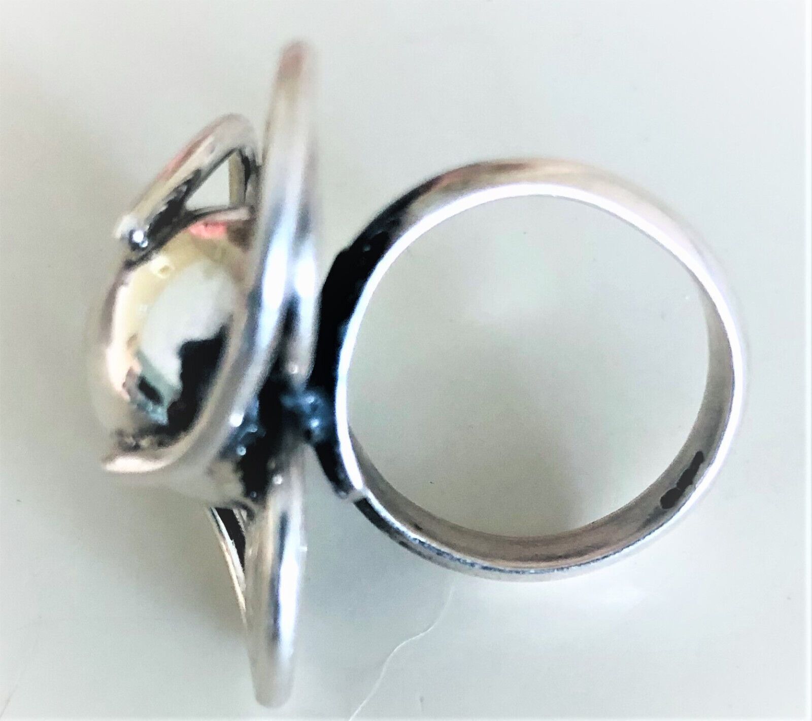 Women's Ring Adjustable 950 Silver Weight 12 grams