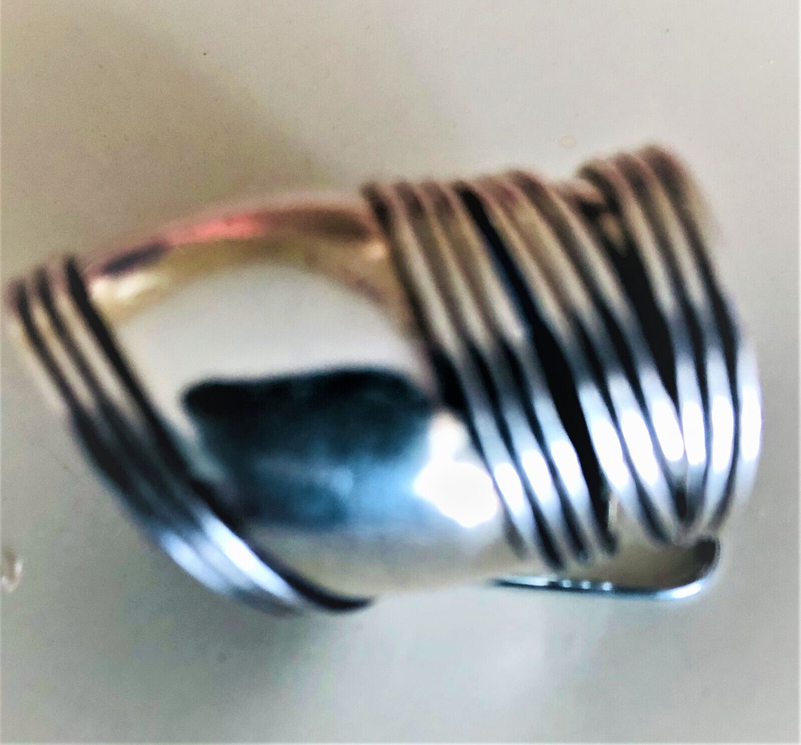 Women's Ring size 7   .950 Silver Weight 12 grams