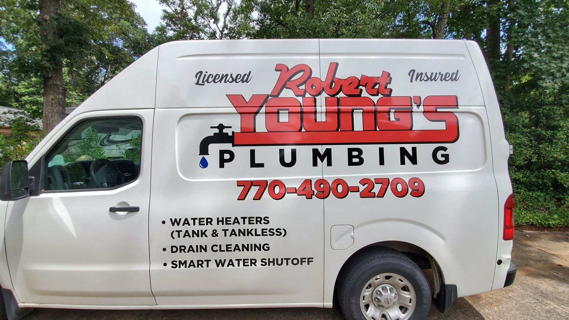 Robert Youngs Plumbing Service Van
