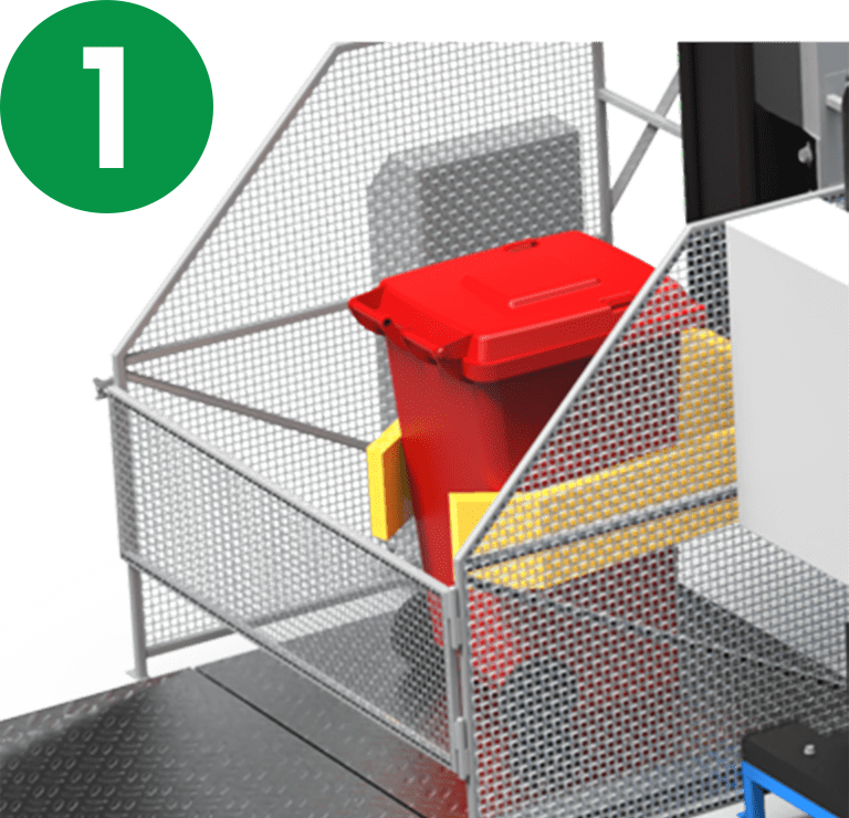 First step of ozone sterilization process animation