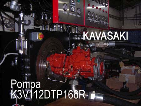 una pompa rossa Kavasaki