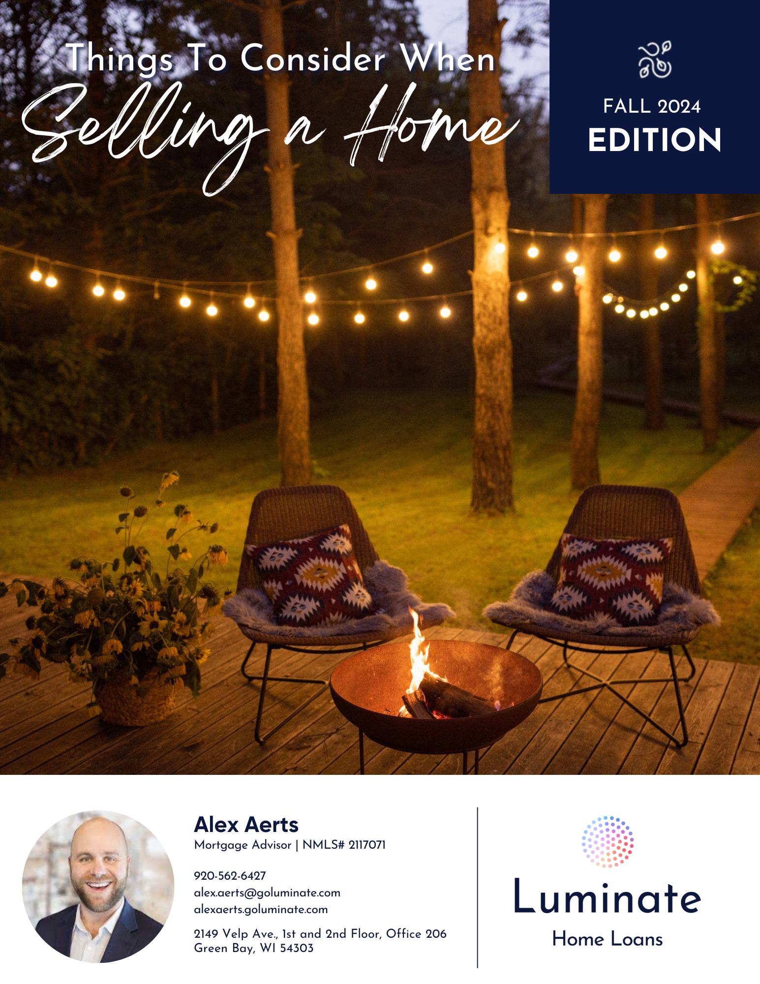 A man is on the cover of a magazine about selling a home.