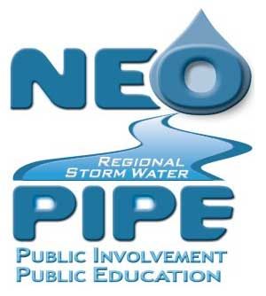 Neo regional storm water pipe public involvement public education logo