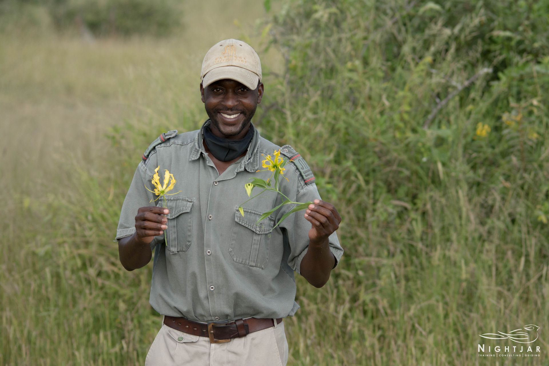 Guide showing plants
