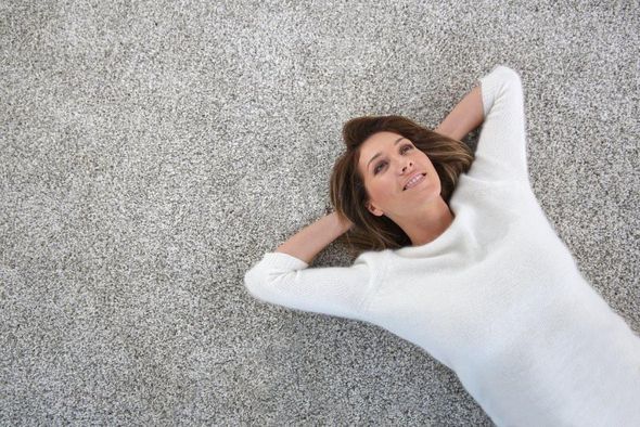 Woman Comfortable Lying On Floor  —  Floor Coverings In Goonellabah, NSW