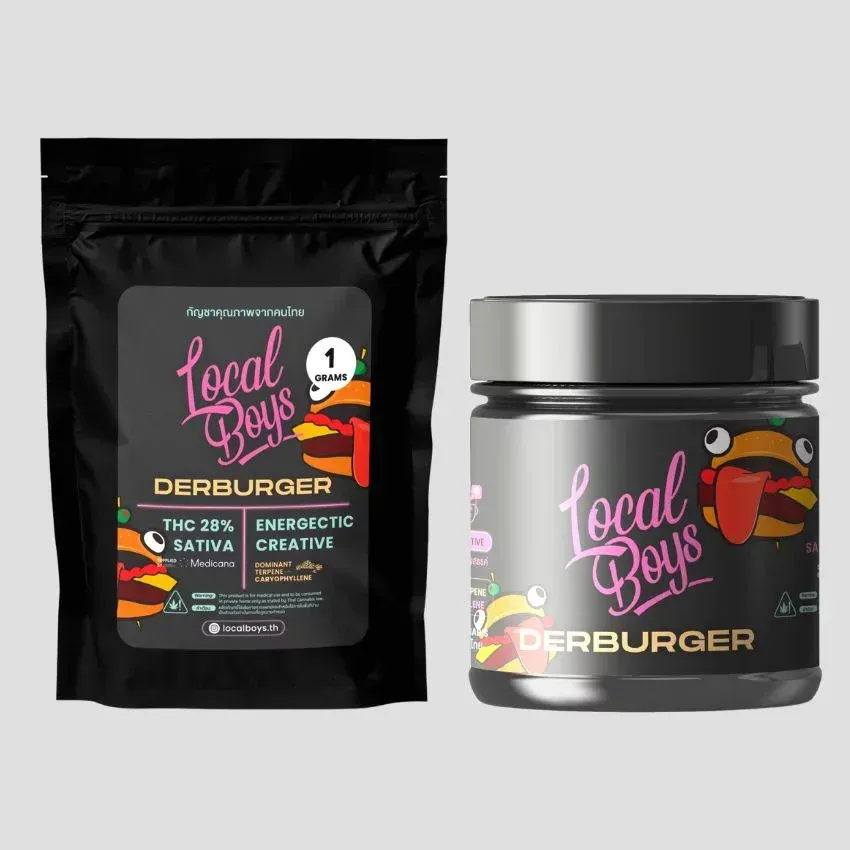 DERBURGER NEW EXOTIC  SATIVA THAIBRID CANNABIS STRAIN