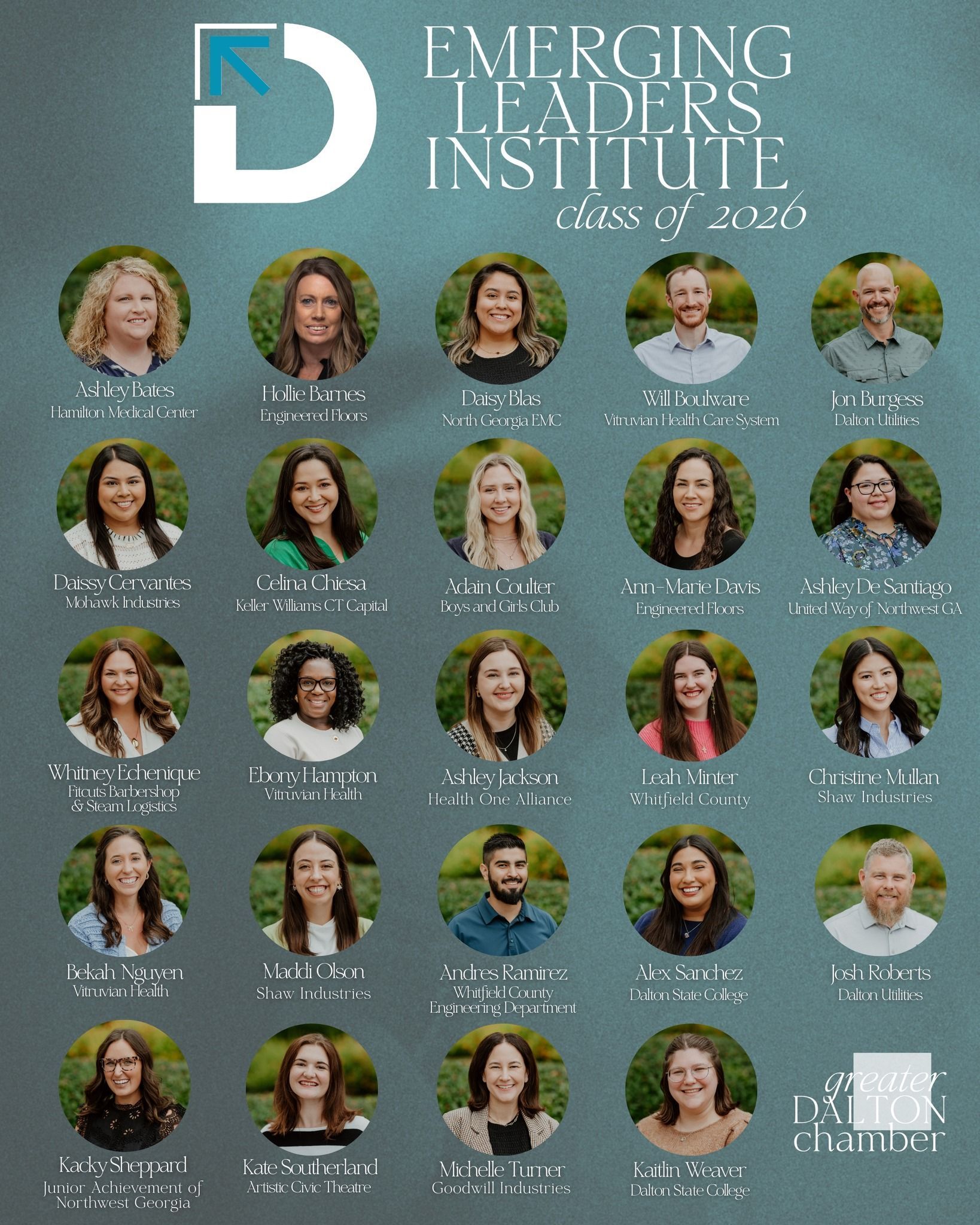 Man in pink shirt sits in blue chair in front of United Way sign.