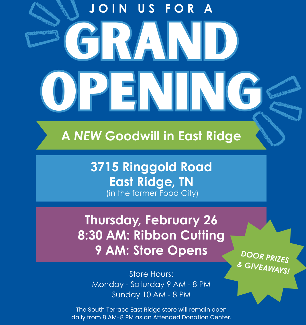 goodwill east ridge grand opening