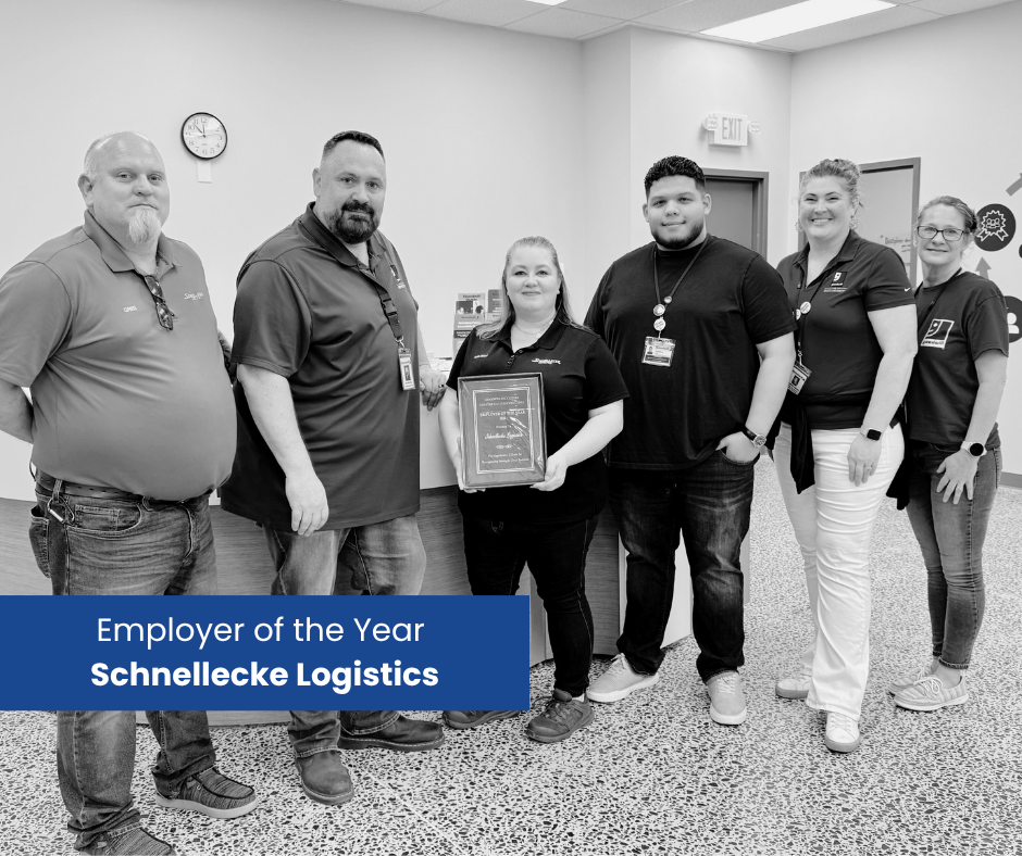 Group of six people holding an 