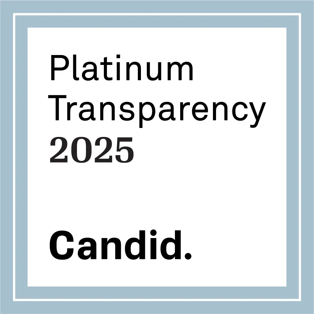 A logo for platinum transparency 2024 by candid.