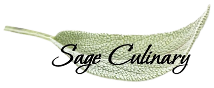 Southern Arizona Gourmet Experiences, LLC dba Sage Culinary Sage Culinary logo with a sage leaf.