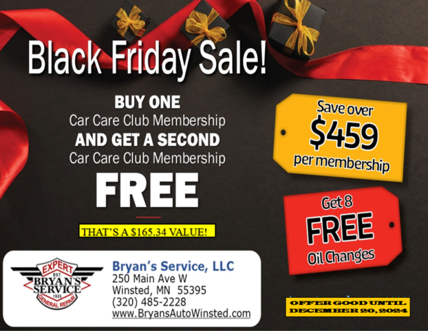 Black Friday Sale | Bryan's Service L.L.C.