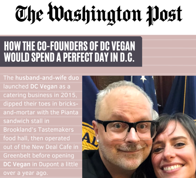 DC Vegan Co-Founders featured in Washington Post