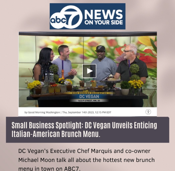 DC Vegan on ABC 7 News
