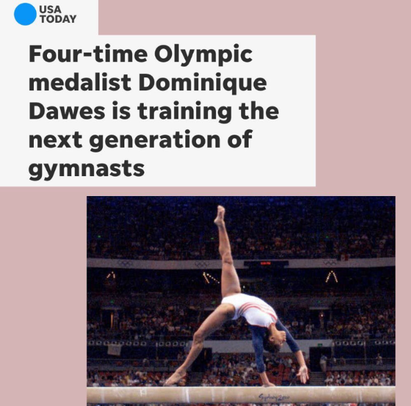 Dominique Dawes in USA Today