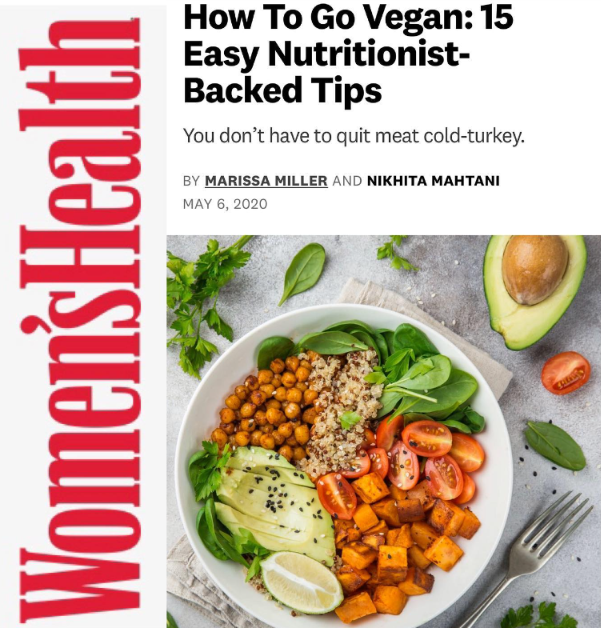 Health Nutritionist Tracye McQuiter interviewed in Women's Health