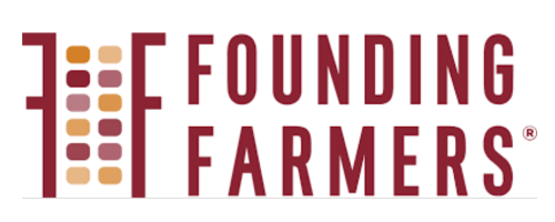 Founding Farmers Logo in red text