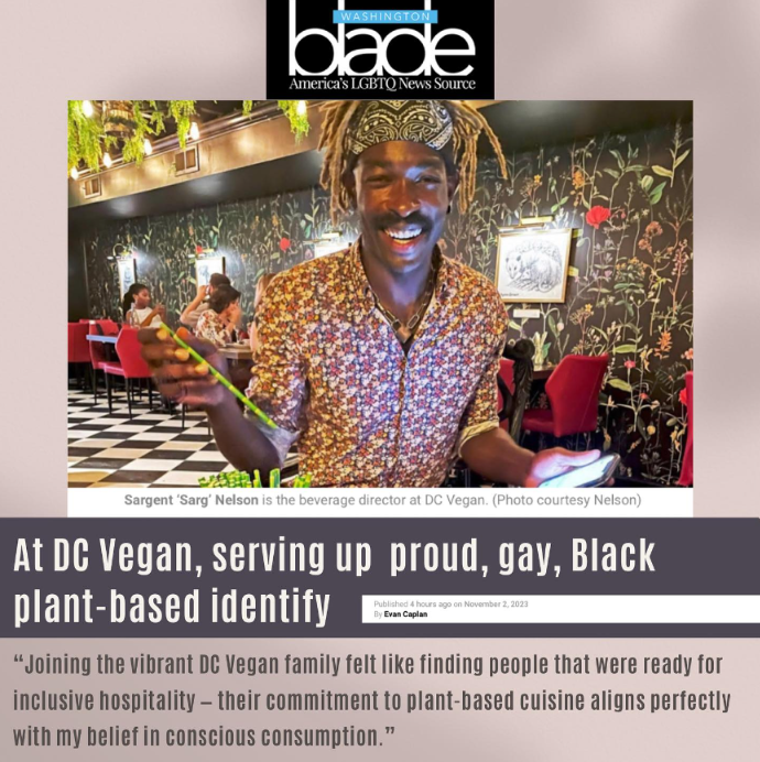 Washington Blade LGBTQ Newspaper featuring Sargent Nelson