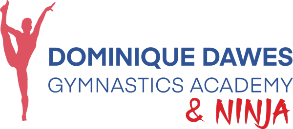 Dominique dawes gymnastics academy and ninja logo