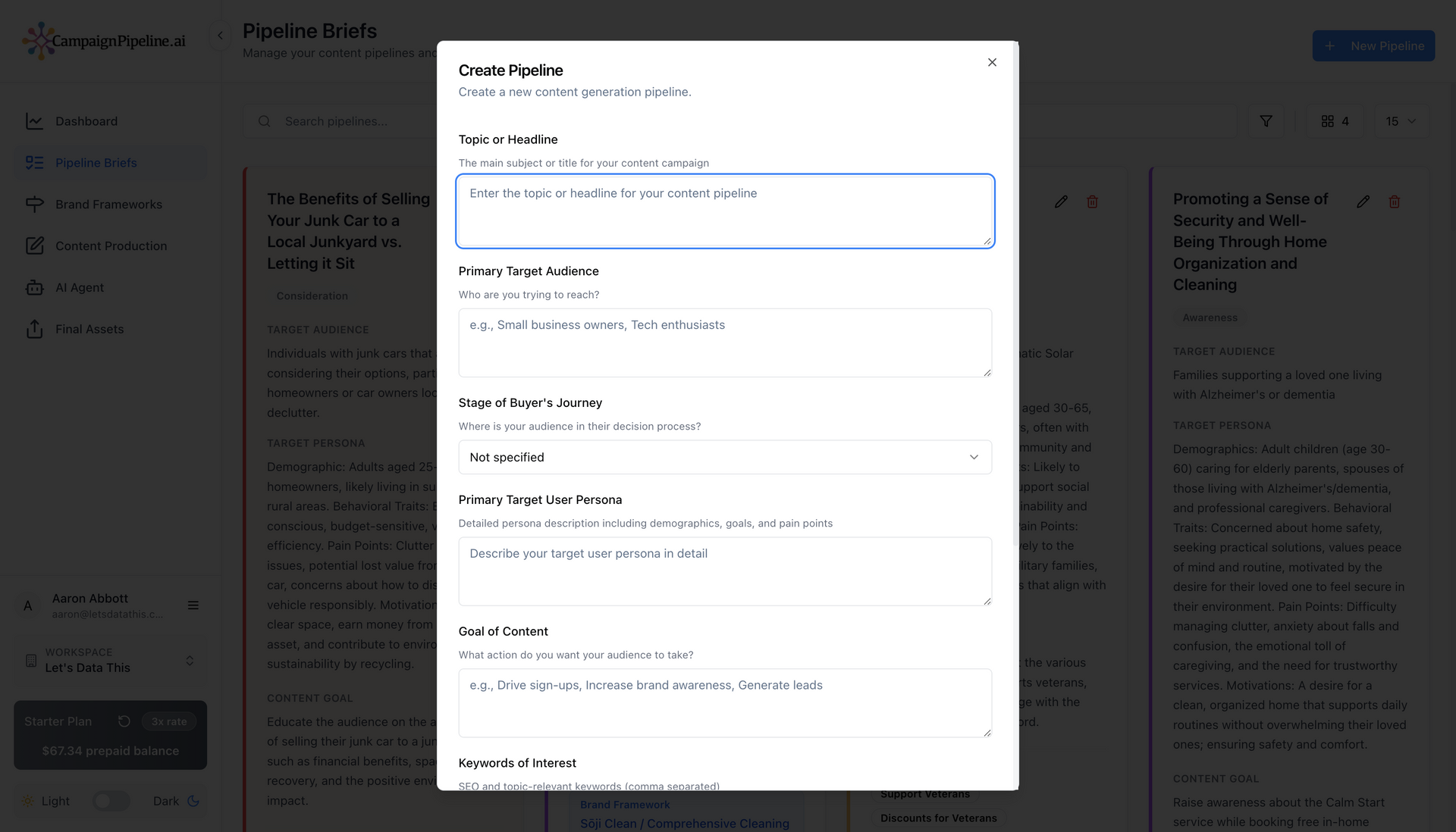 A screenshot of a website showing all pipelines by tags