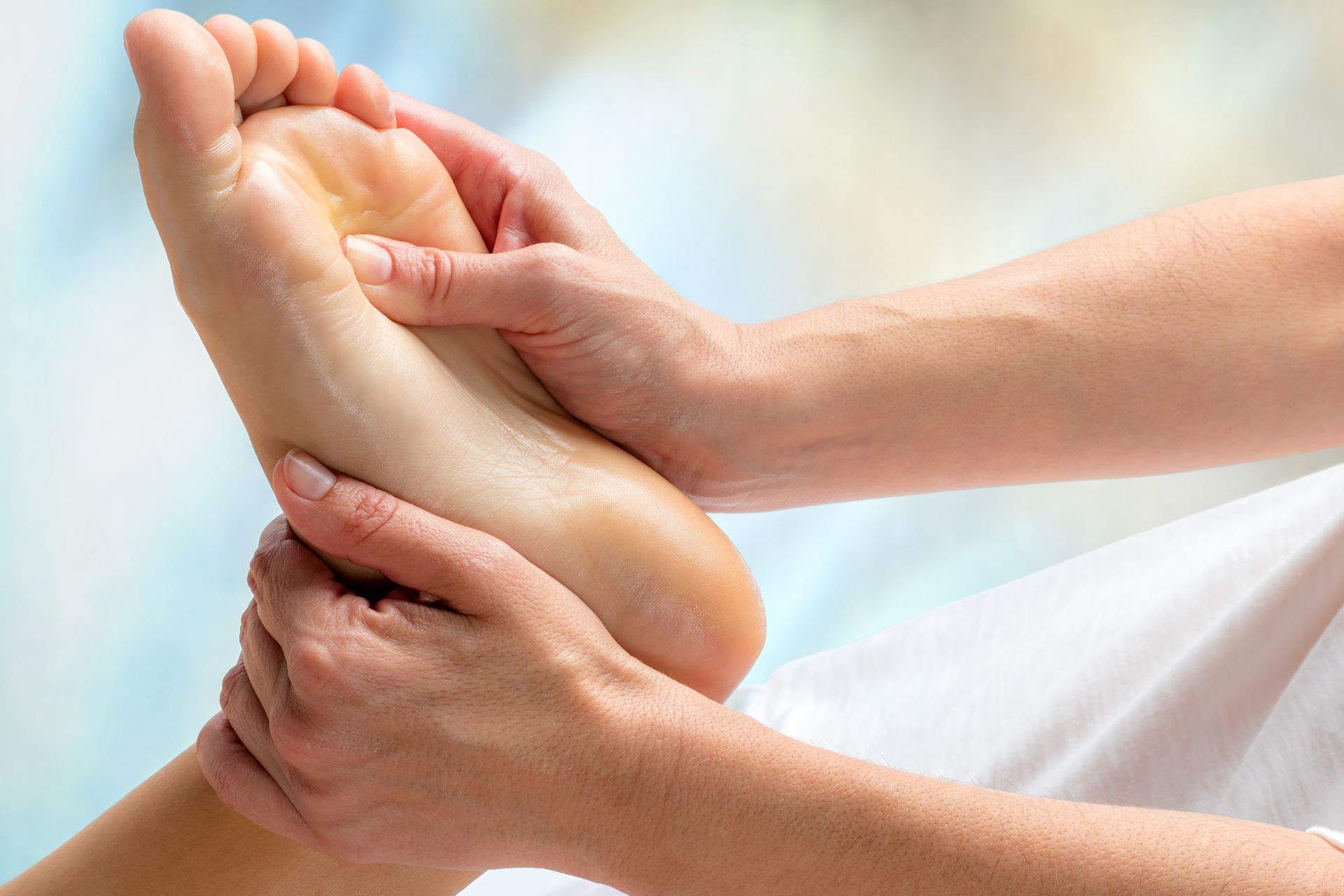 Picture of a foot being massaged