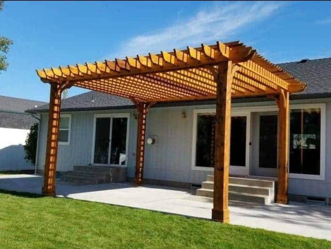 pergola over patio