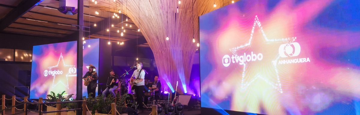 Lançamento da novela Coração Acelerado da Globo em Goiânia, celebrando música sertaneja