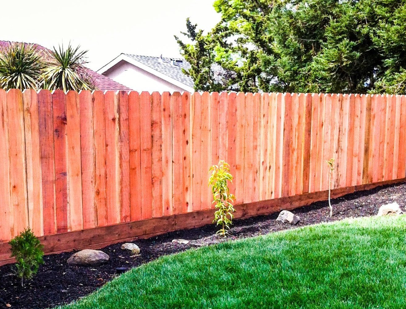 redwood fencing