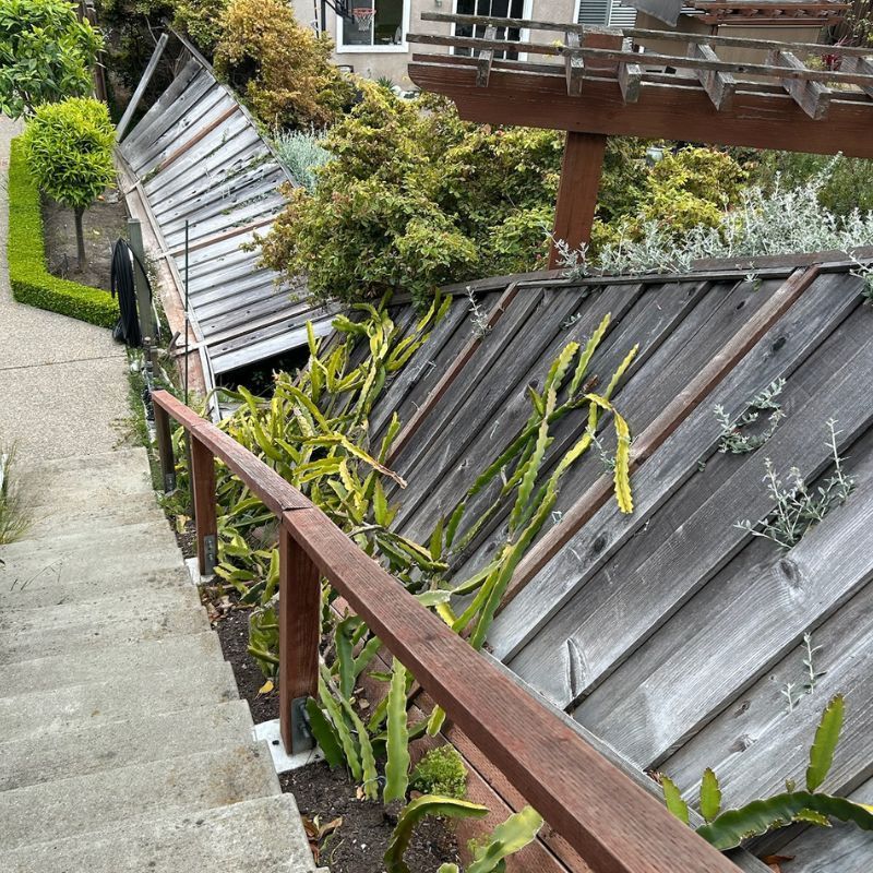 Storm damage - before photo