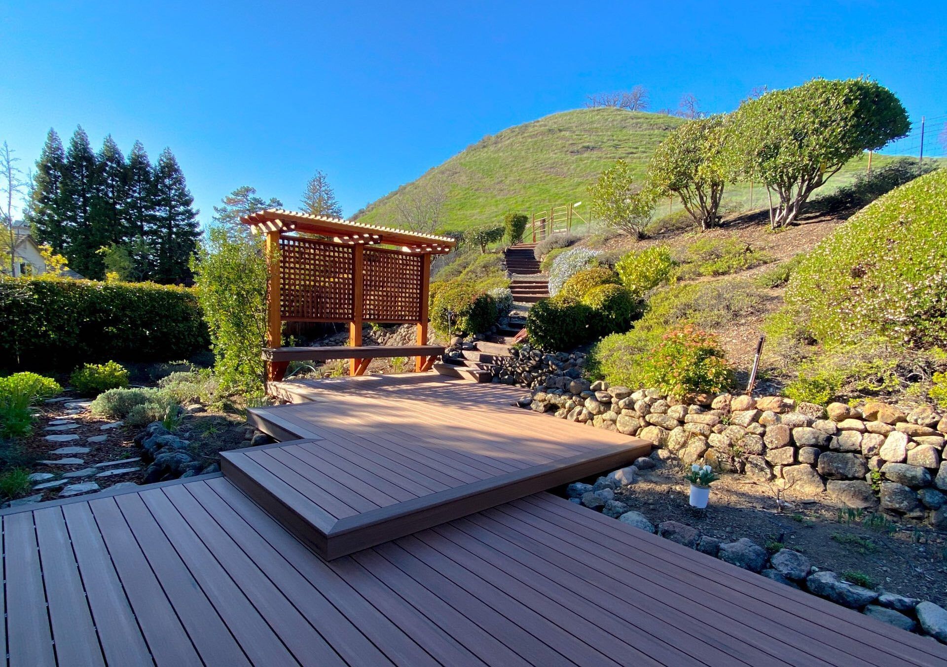 redwood decking
