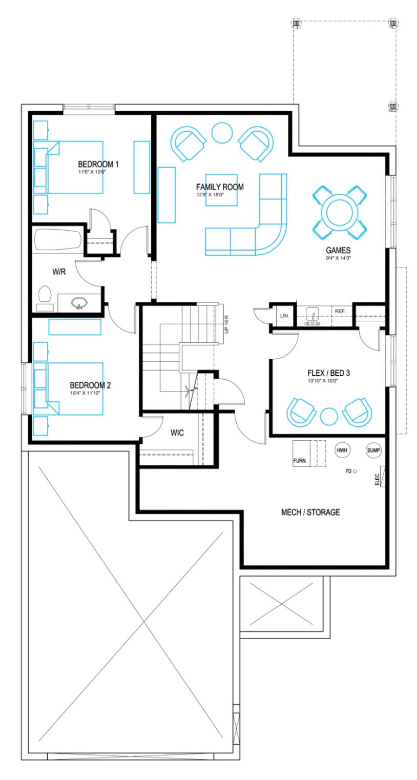 Leah Basement Floor Plan