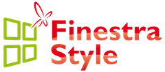 Un logo per un'azienda chiamata Finestra Style
