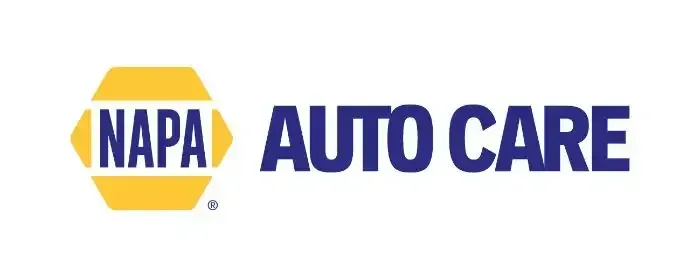 NAPA Auto Care logo in yellow and blue on a white background
