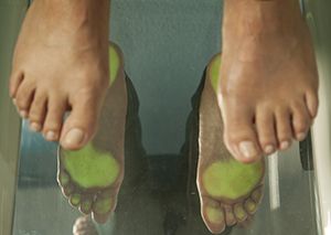 pressure sensors on soles of feet