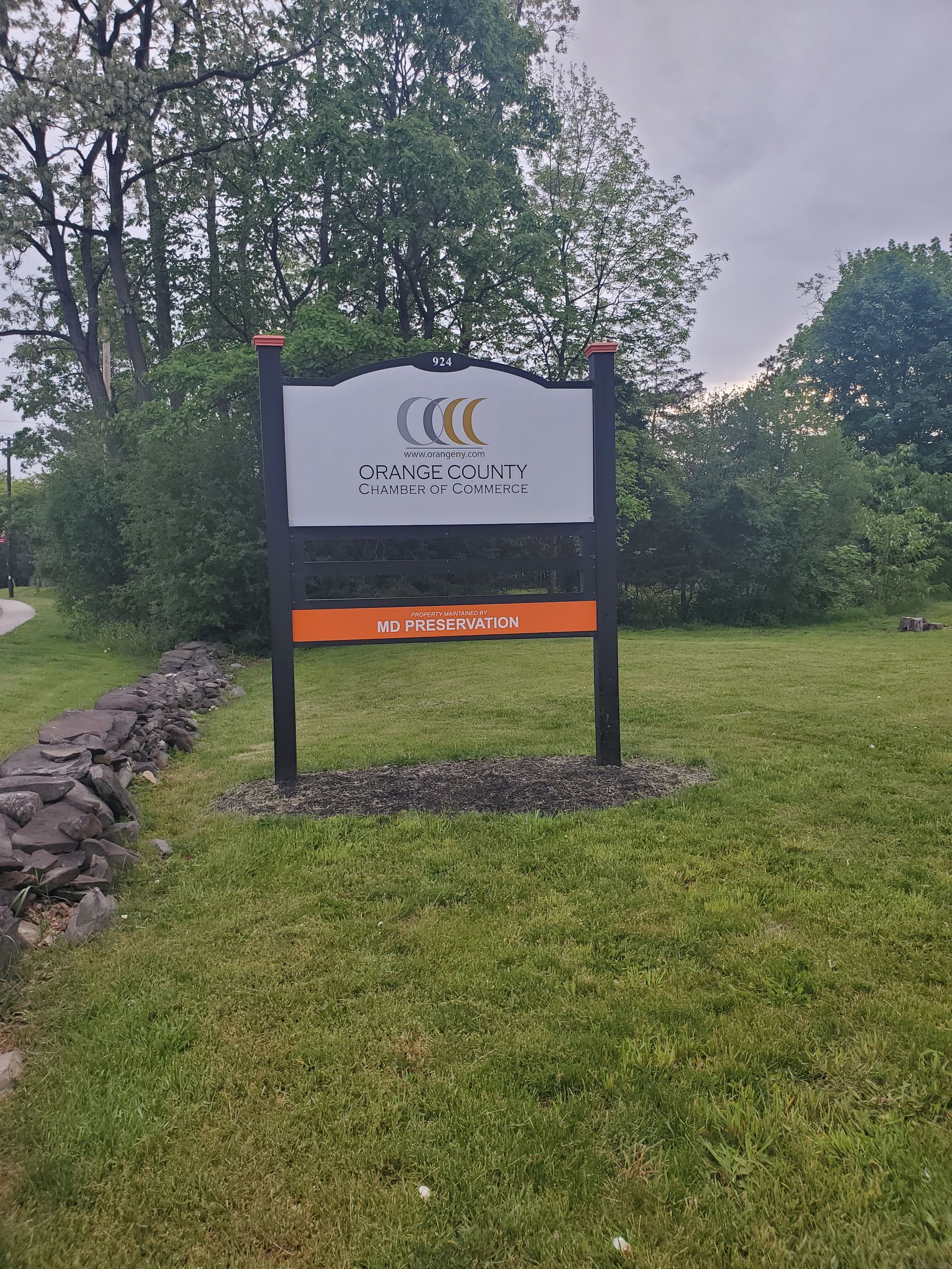 Orange County Chamber Of Commerce Sign — Orange County, NY — MD Preservation