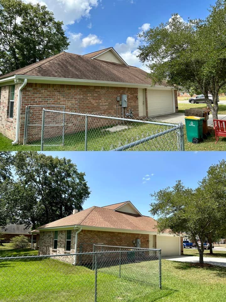 Chicken Fence Before And After – St. Louis, MS – Rescue Power Washing, LLC.